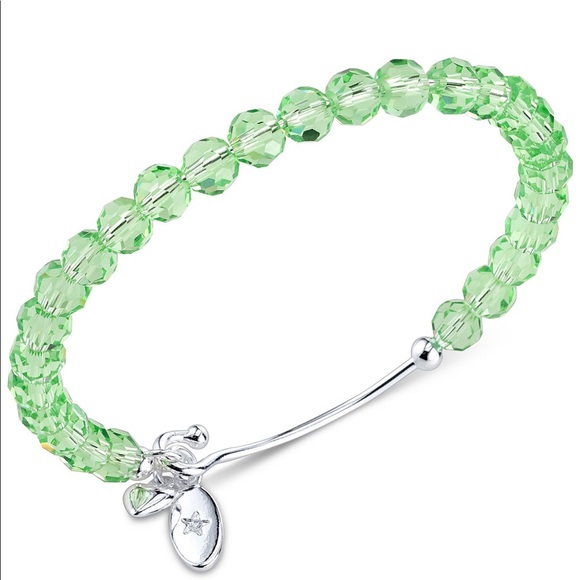 NWT❣️”Unwritten” Crystal Bead Bangle Bracelet - Picture 2 of 2